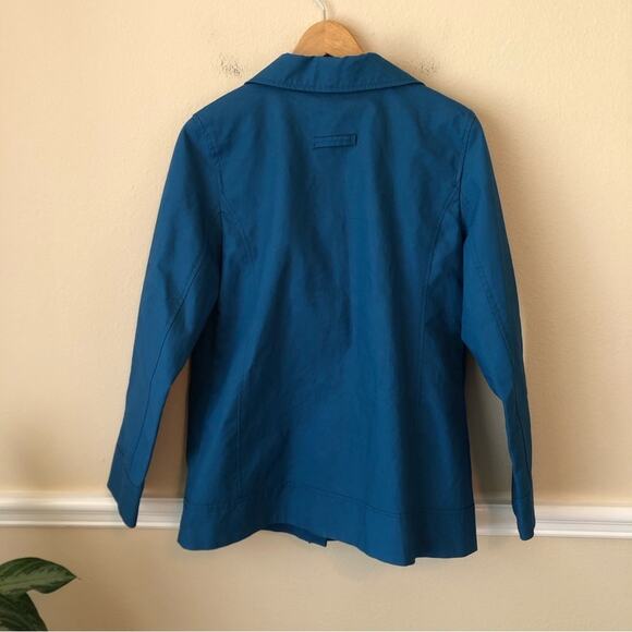 Old Navy Jacket Women’s Size Medium Blue Waterproof Rain Pea Coat Outerwear - Picture 13 of 13